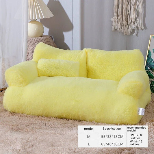 Long Plush Cat Bed - Furry Lives Matter